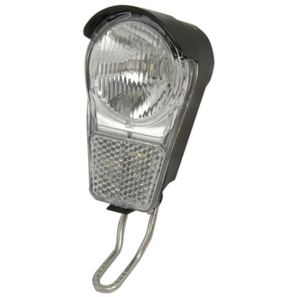 Spanninga Koplamp Galeo xd rvs haak kroonbevestiging met batterij 2xAA Zwart