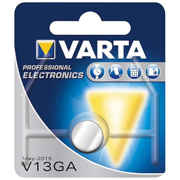 Varta BATT VA KNOOP LR44 V13GA(SIGM)ALKAL Zilver