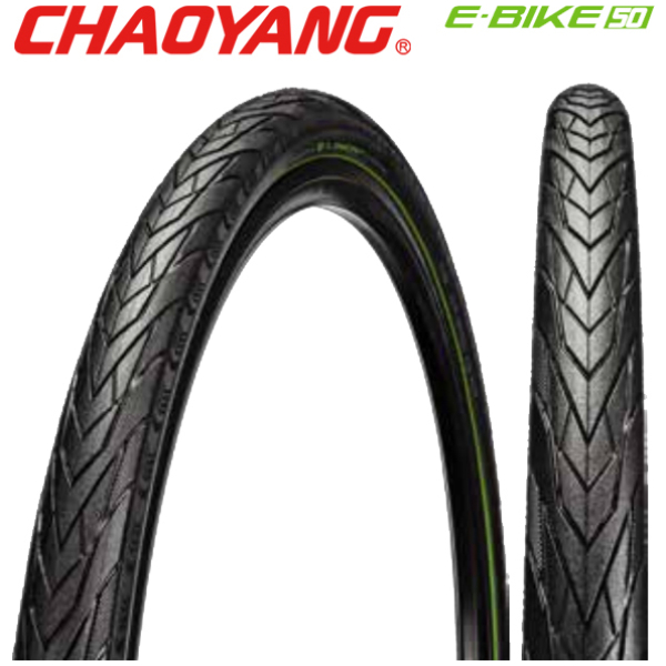 Chaoyang 28x1 5/8x1 3/8 E-Liner Urban E50 zwart RS met 5mm