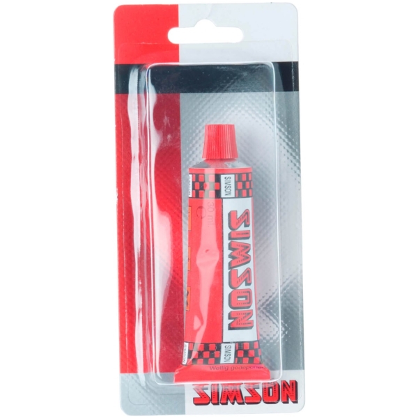 Simson Solutie groot Zwart-rood