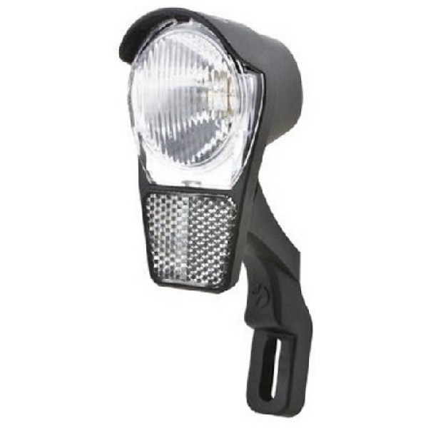 Spanninga Koplamp Galeo xdo naafdynamo l kroonbev met snoer led Zwart