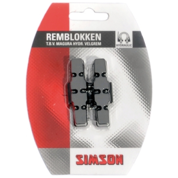 Simson remblok set Magura Zwart