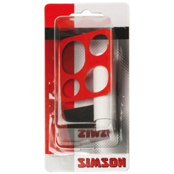 Simson Bandenreparatierol Zwart-rood