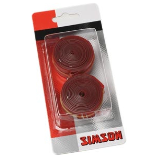 Simson velglint 15mm PVC Rood