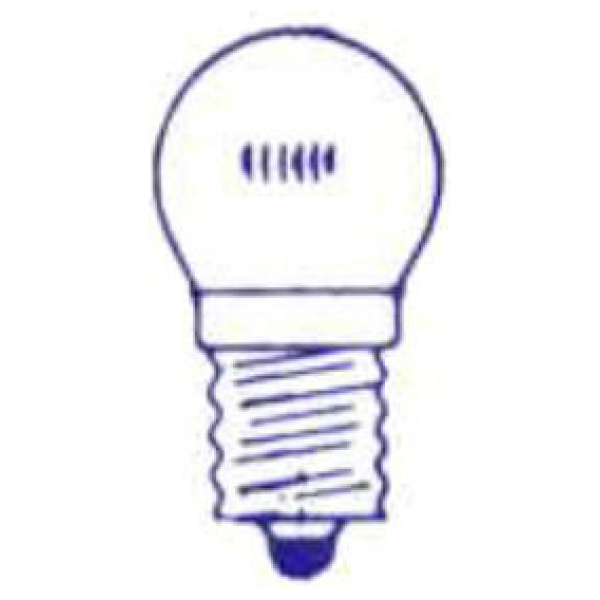 Merkloos ds lampje 6V 3W E10 Transparant|Wit