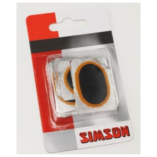 Simson Binnenbandpleisters Zwart-rood