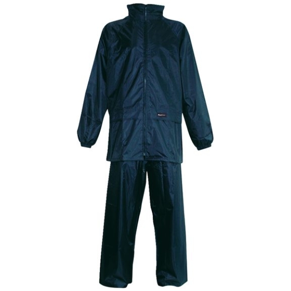 Basis Regenpak Blauw Maat BASIS REGENPAK Blauw
