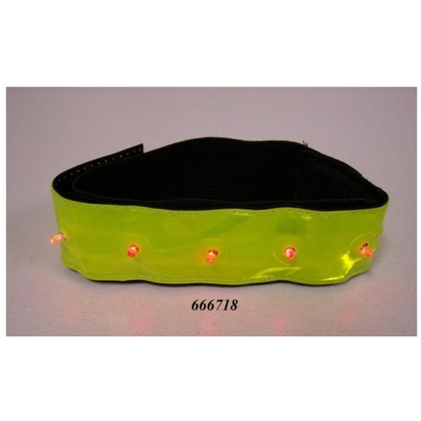 Ikzi refl armband met 4 led Geel