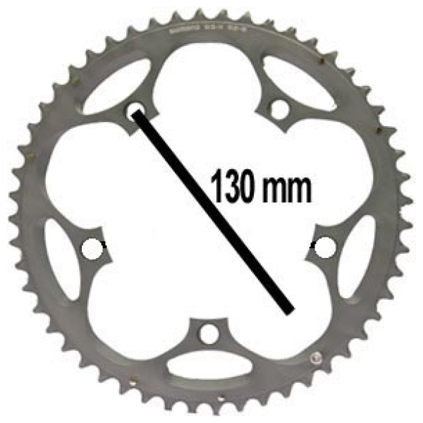 Shimano Shim.Kettenbl.10/130 105 52Z 5A silb. Grijs