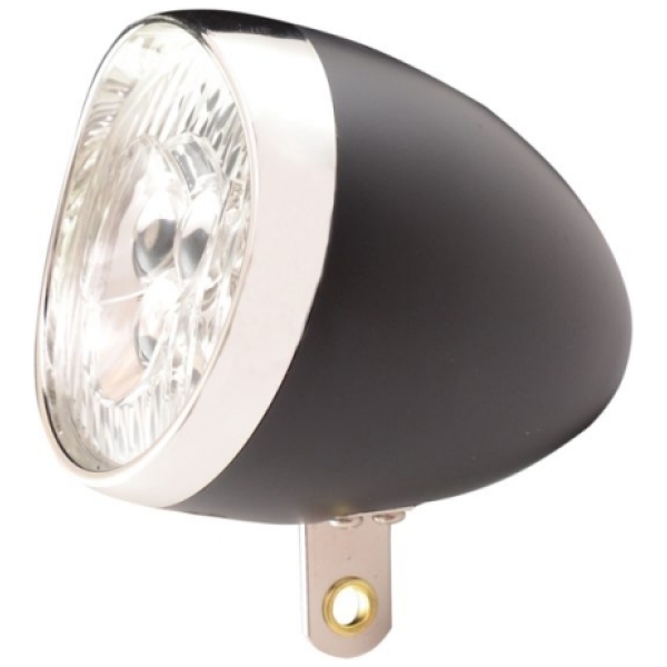 Ikzi Koplamp led retro aan/uit+ batterij 1434302 Zwart