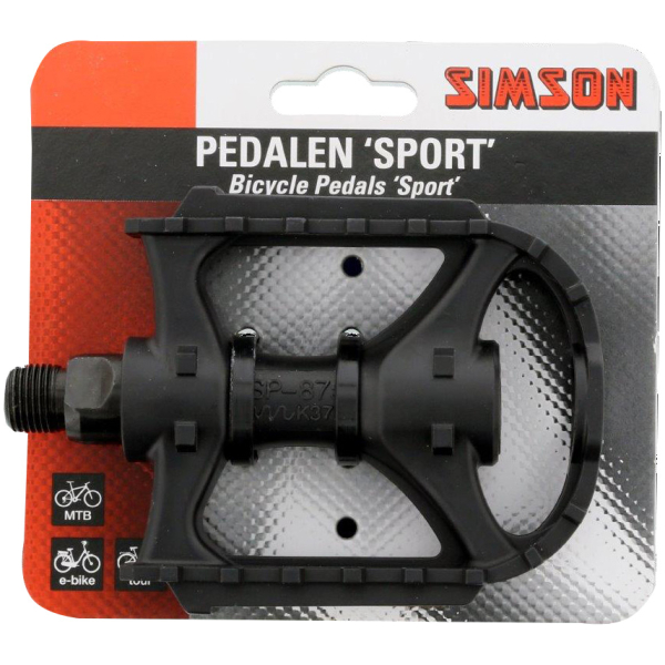 Simson 021923 Pedalen Trekking Sport Zwart
