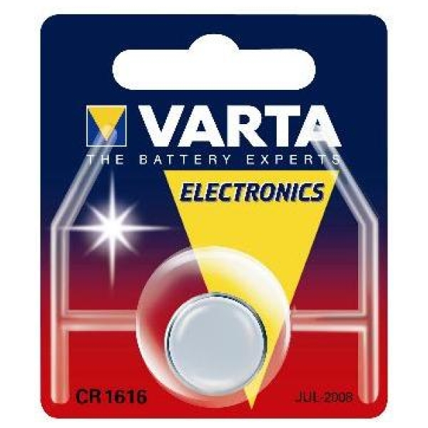 Varta batt CR1616 lith 3V krt (1) Zilver