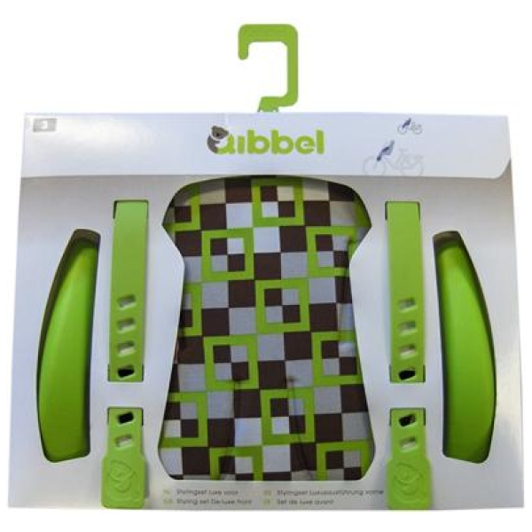 Qibbel DUOD WIDEK STYLINGSET A LUXE CHECKED GREEN Groen