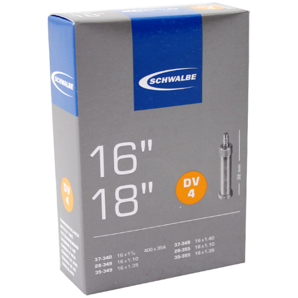 Schwalbe BIB 16X11/8-13/8 SC DV (32) DV4 Zwart
