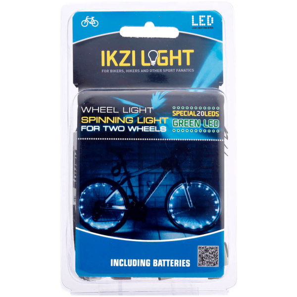 Ikzi Light wiellicht Spinning light 20 led batteri Groen