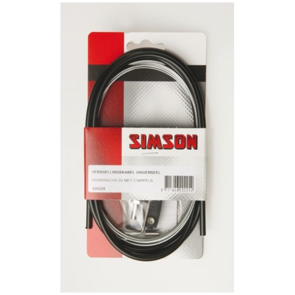Simson kabelset versnel.2250zw Zwart