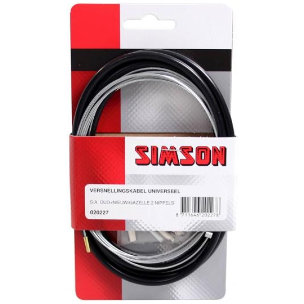 Simson Kabelset Versn.naa f zw Zwart - Afbeelding 2