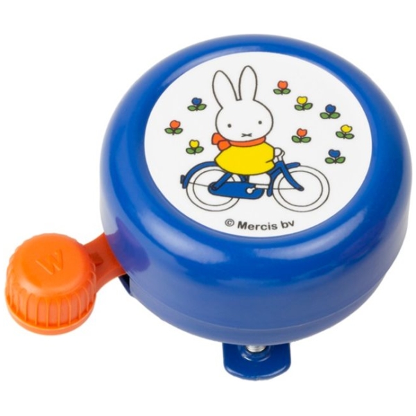 Widek kinderbel Nijntje op de fiets op kaart Blauw