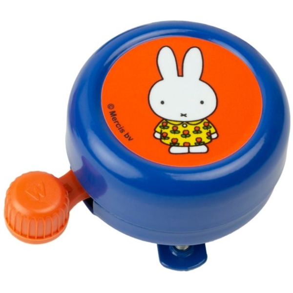 Widek kinderbel Nijntje met bloemjurk op kaa Blauw