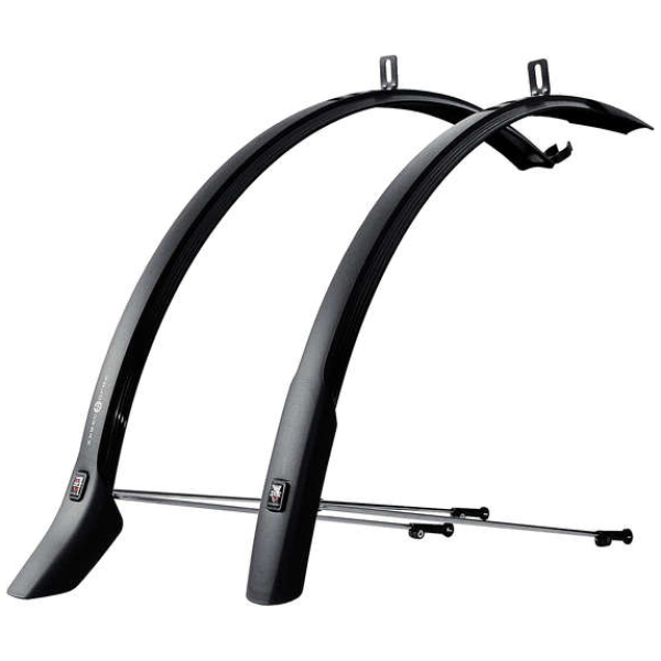 Spatbordset 28 Sks Velo U RBAN PVC CPL 42MM ZW Zwart