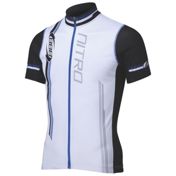 BBB BBW-116 Nitro shirt k.m. wit/blauw - Afbeelding 2