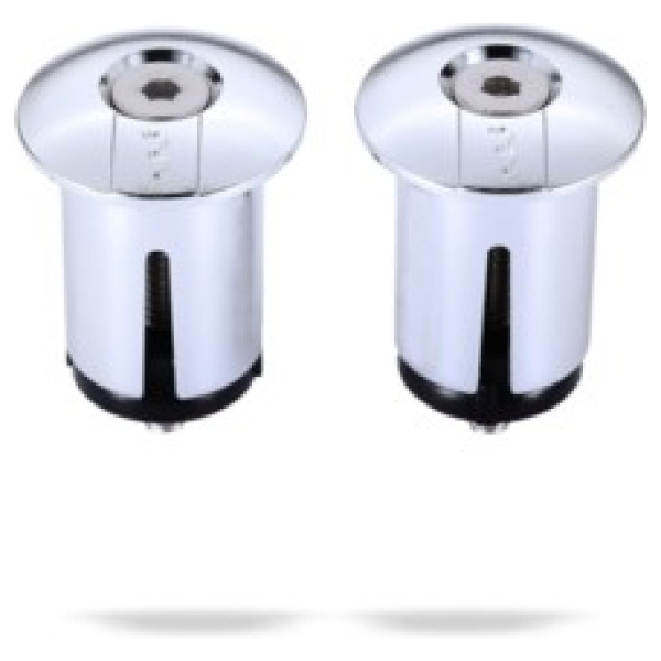 BBB BHT-96 Stuurdoppen ScrewOn 2 Stuks Chroom