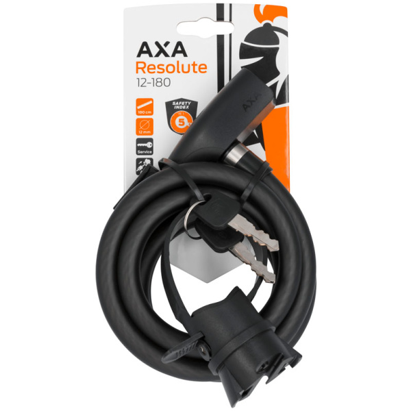 Axa Kabelslot Resolute 180/12 Zwart