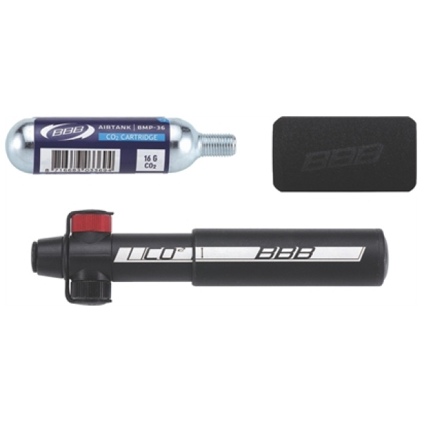 BBB BMP-33S Minipomp Co2 Blaster Mini Combi Zwart