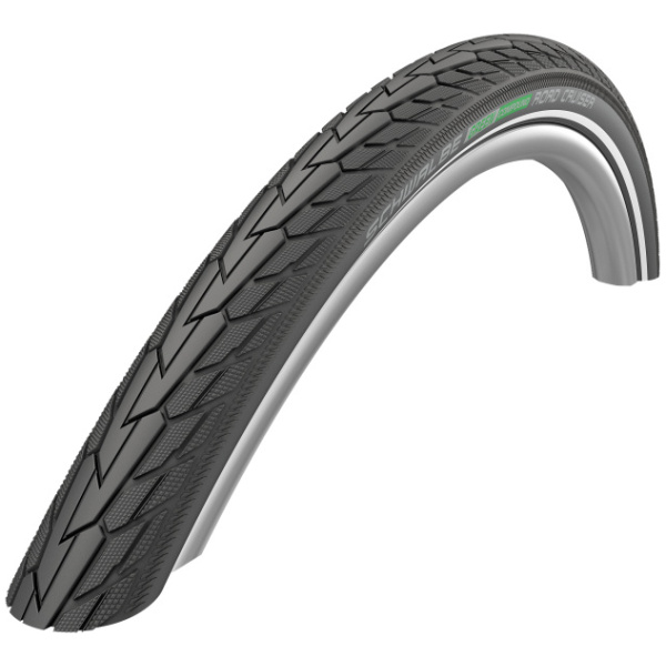 Schwalbe 28x1 5/8x1 3/8 Road Cruiser Green Compound RS 11101305 BLACK