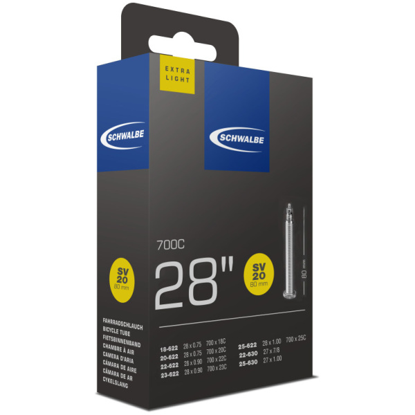 Schwalbe BIB 28X3/4-1 SC SV (80) XLIGHT SV20 BLACK