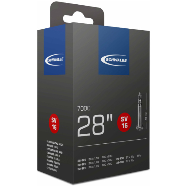 Schwalbe BIB 28X11/8-11/4-120 SC SV (40) SV16 BLACK
