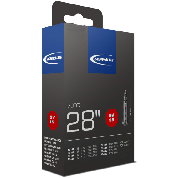 Schwalbe Binnenband Light 18/28-622 frans ventie Zwart - Afbeelding 4