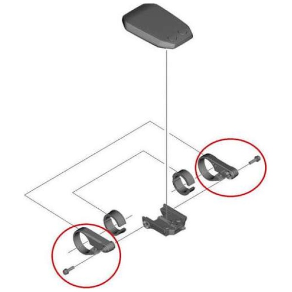 Shimano Shim display houder steun L+R Steps SC-E6010