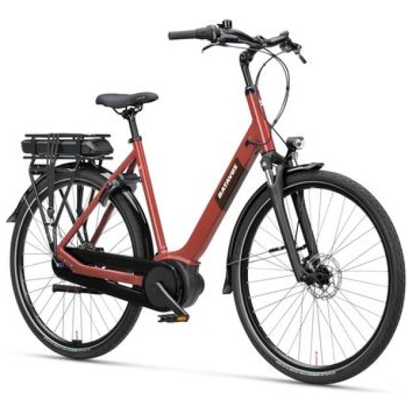Batavus Altura E-Go Plus N7 Rood Bruin Glans LAGEINSTAP 2024 - Afbeelding 4
